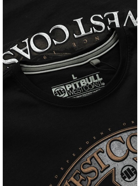 PITBULL PITBULL T-Shirt TOMMY GUN Czarny Regular Fit