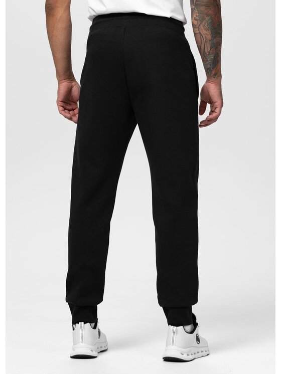 PITBULL PITBULL Spodnie dresowe CHARGER SMALL LOGO Czarny Regular Fit