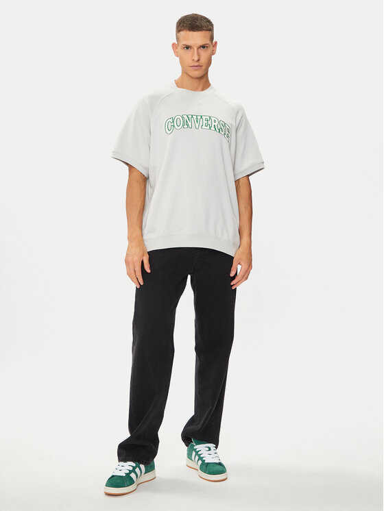 Converse Converse Tricou M Retro Chuck Ss Crew 10026428-A03 Alb Regular Fit