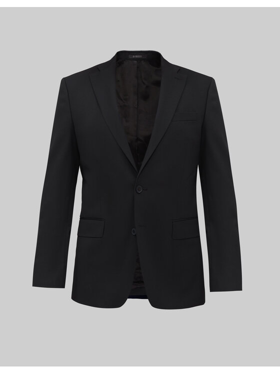 Borgio Borgio Marynarka pellezzano Czarny Slim Fit
