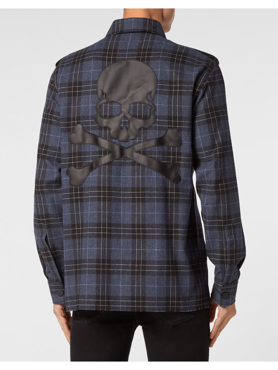 PHILIPP PLEIN PHILIPP PLEIN Košile 19255 Světle modrá Over Fit