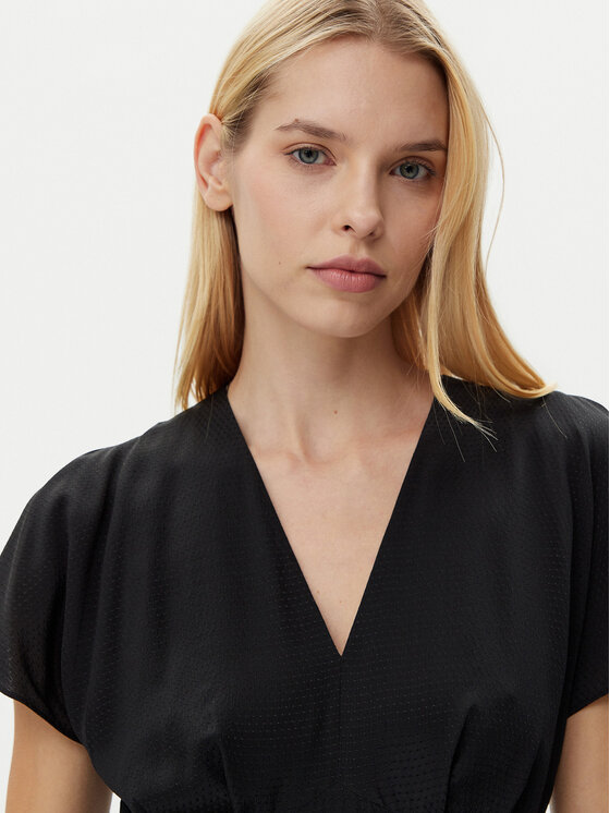 BOSS BOSS Poletna obleka Dawarina 50532930 Črna Relaxed Fit