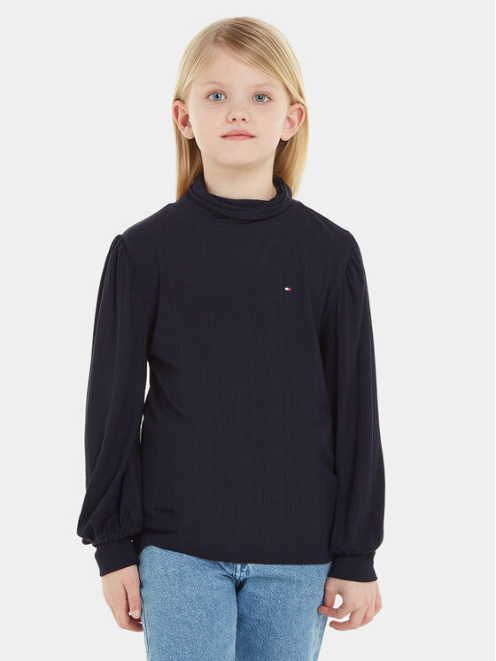 Tommy Hilfiger Tommy Hilfiger Bluse KG0KG07594 Dunkelblau Regular Fit