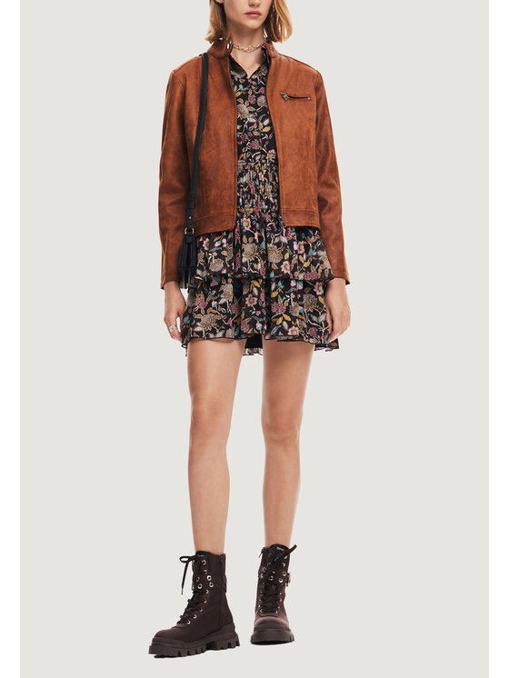 Desigual Desigual Cappotto CHAQ_MÚNICH Marrone Slim Fit