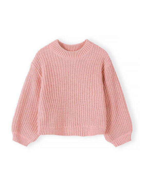 minoti minoti Sweter 32KNIT165 Różowy Oversize
