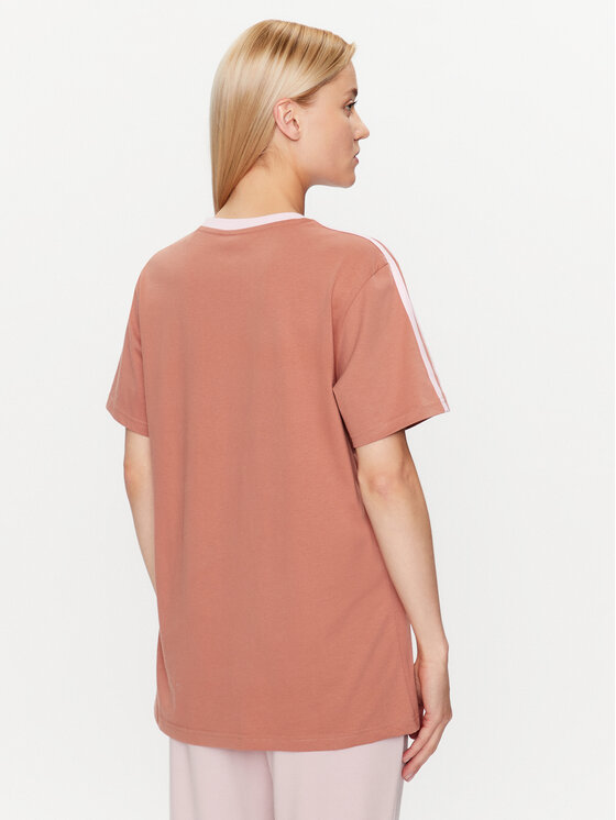 adidas adidas Футболка Essentials 3-Stripes T-Shirt IM2871 Коричневий Loose Fit