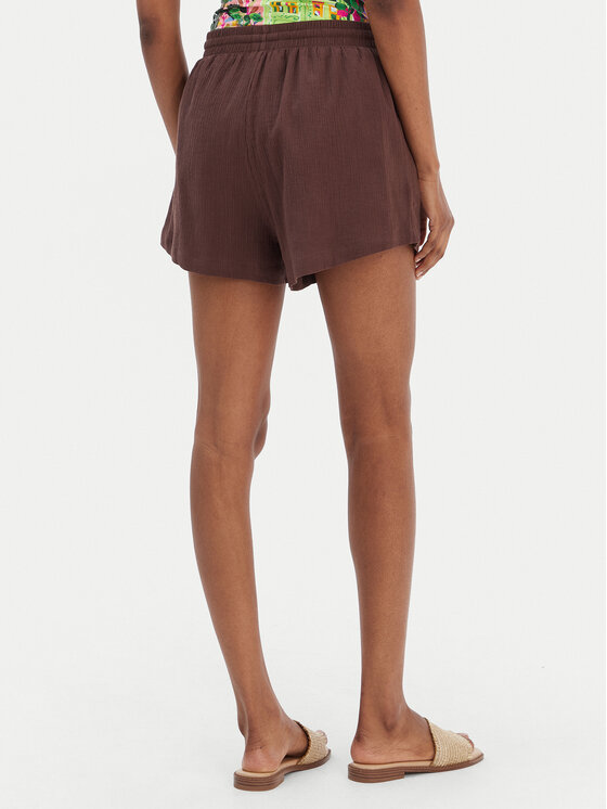 Seafolly Seafolly Pantalon scurți din material Crinkle 55429-SH Maro Regular Fit