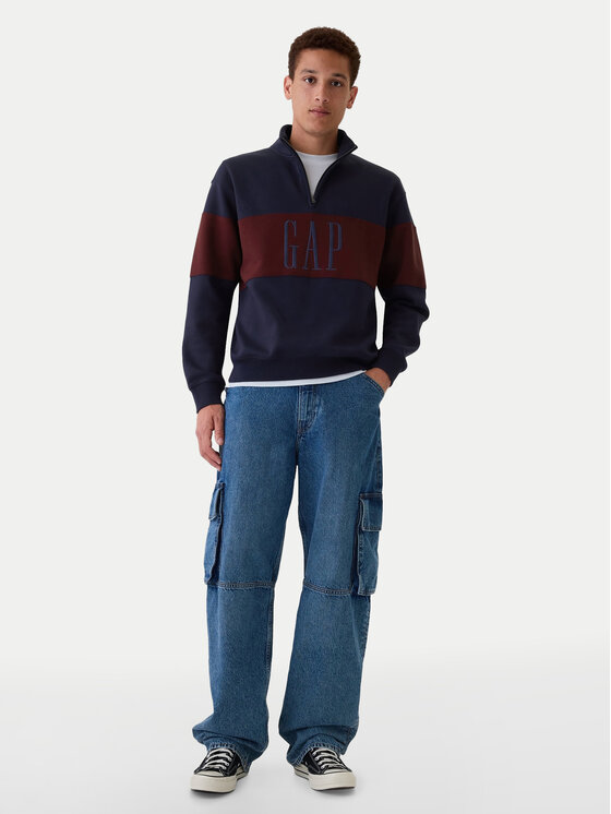 Gap Gap Pulóver 526848-00 Sötétkék Oversize