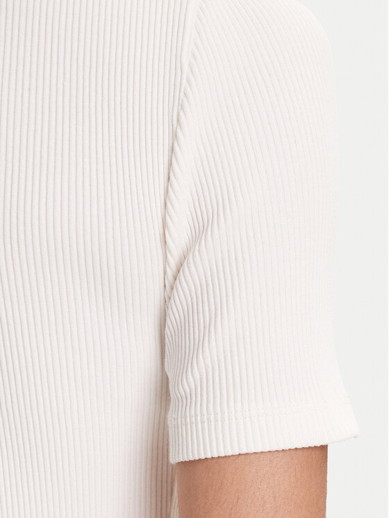 Marc O'Polo Marc O'Polo Тениска с яка и копчета 506 2156 53001 Екрю Slim Fit