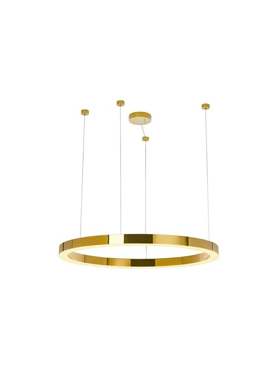 MIAhome MIAhome Lampa wisząca RING LUXURY 110 złota LED Złoty