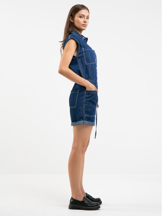 BIG STAR BIG STAR Kombinezon shea_465 Niebieski Basic Fit