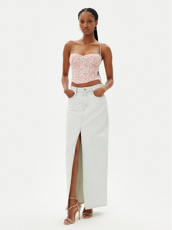 Bardot Bardot Top Estie Embroidered 59828TB Farebná Slim Fit