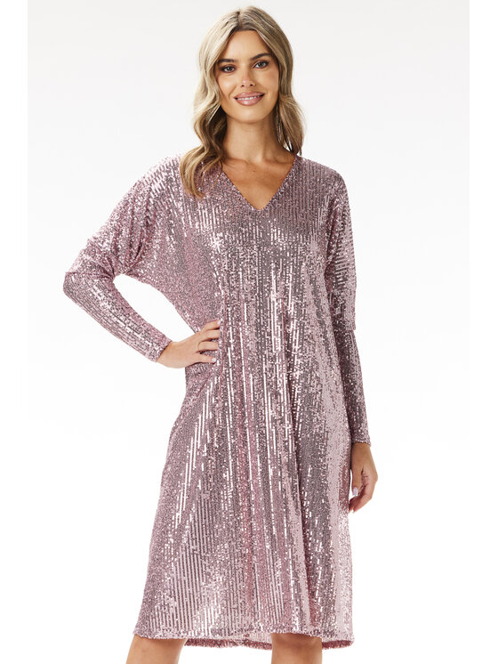 Awama Awama Abito da sera A690 Rosa Basic Fit