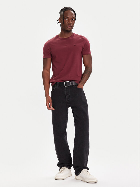Tommy Jeans Tommy Jeans Marškinėliai DM0DM04411 Vyšninė Regular Fit