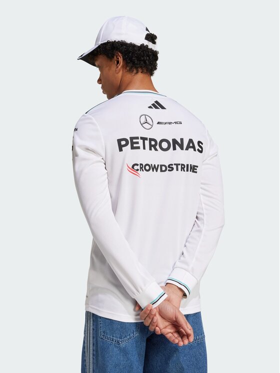 adidas adidas Longsleeve 148007 Biały Slim Fit