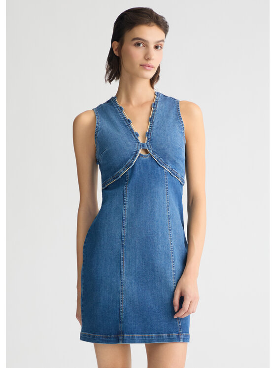 Liu Jo Liu Jo Vestito di jeans UA5086D492578813 Celeste Regular Fit