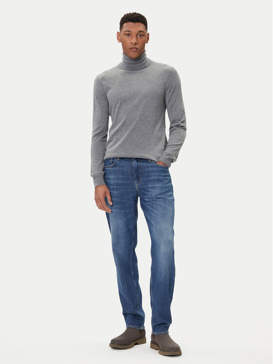 Guess Guess Rollkragenpullover M5BR09 Z0432 Grau Regular Fit