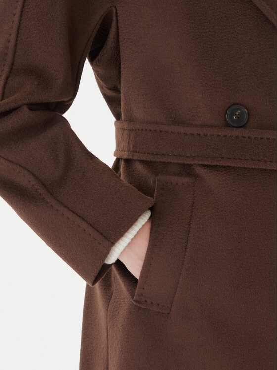 Weekend Max Mara Weekend Max Mara Vlnený kabát Resina 2525016102 Hnedá Regular Fit