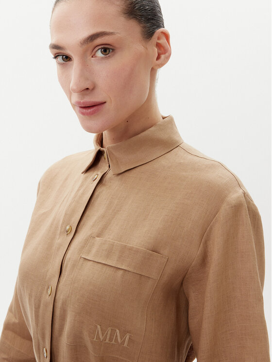 Max Mara Max Mara Sukienka koszulowa Salute 2516221028 Brązowy Regular Fit