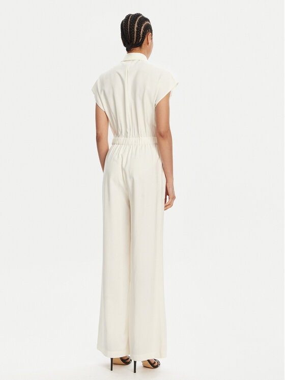 Patrizia Pepe Patrizia Pepe Overal 2T0072 A573 W146 Écru Regular Fit
