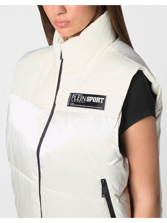 Plein Sport Plein Sport Bezrękawnik 14205 Biały Regular Fit