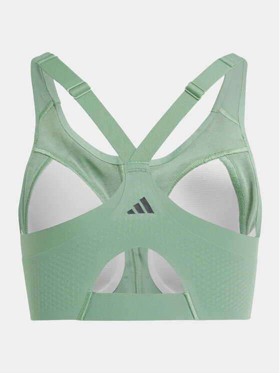 adidas adidas Спортен сутиен TLRD Impact Luxe IT6655 Зелен