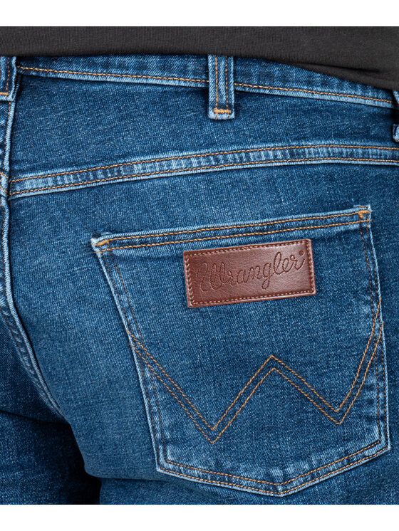Wrangler Wrangler Jeansy 112364493 Granatowy Straight Fit