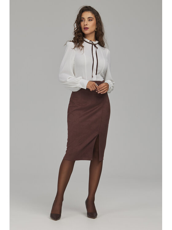 NIFE NIFE Košeľa K100 Krémová Fitted Fit