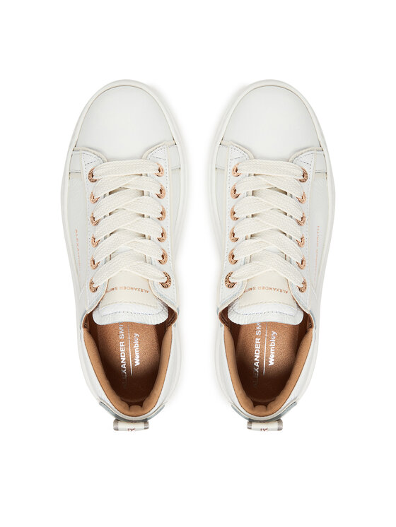 Alexander Smith Alexander Smith Sneakersy Wembley High ASBDWHW 0194 Biela