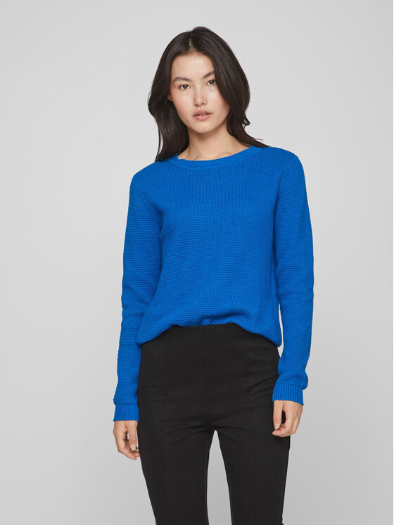 Vila Vila Pulover Dalo 14082767 Albastru Regular Fit