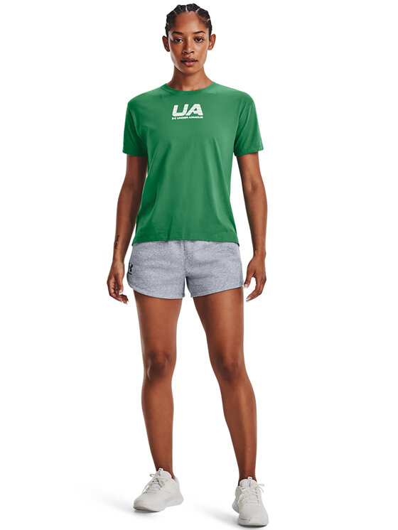Under Armour Under Armour Szorty sportowe Rival Fleece Short 1376257 Szary Regular Fit