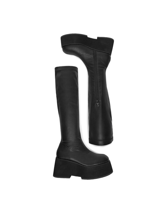 DeeZee DeeZee Overknees W3LH164802H Schwarz