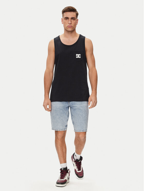 DC Shoes DC Shoes Tank top Star Pocket Tt ADYZT05378 Černá Regular Fit