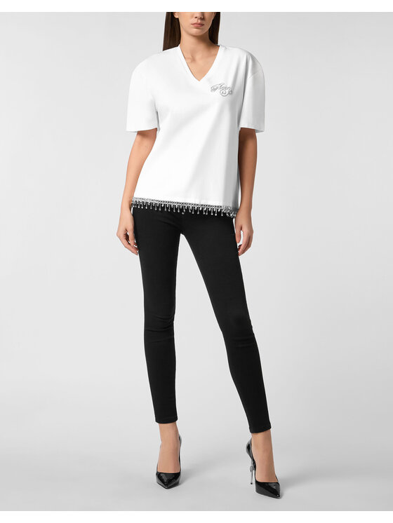 PHILIPP PLEIN PHILIPP PLEIN T-Shirt 27389 Biały