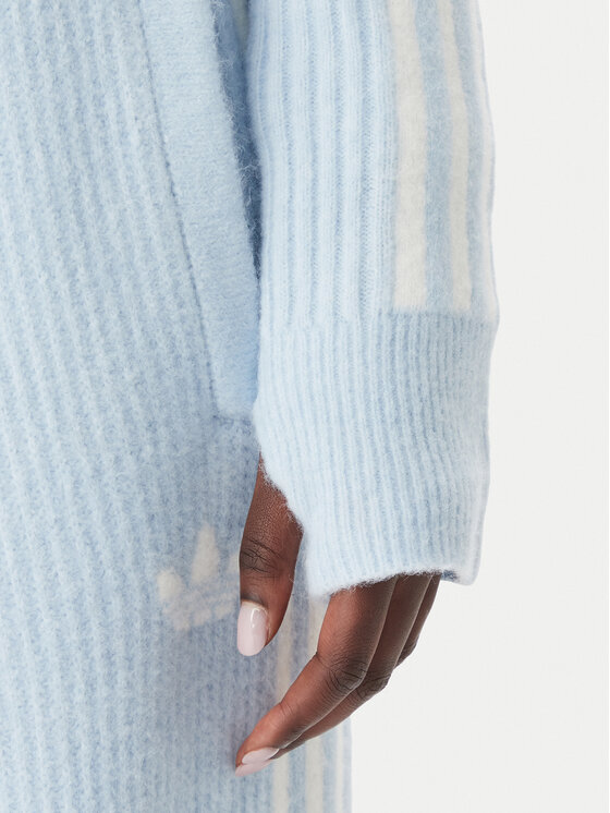 adidas adidas Pullover Adidas x Jennie Knitted Wrap LD8932 Hellblau Slim Fit