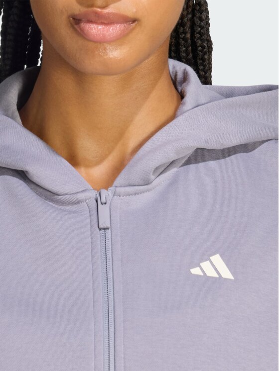adidas adidas Bluza 170174 Fioletowy Loose Fit