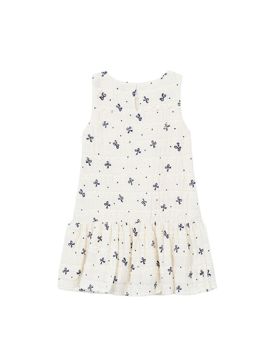 Mayoral Mayoral Elegantes Kleid 3945 Écru Regular Fit