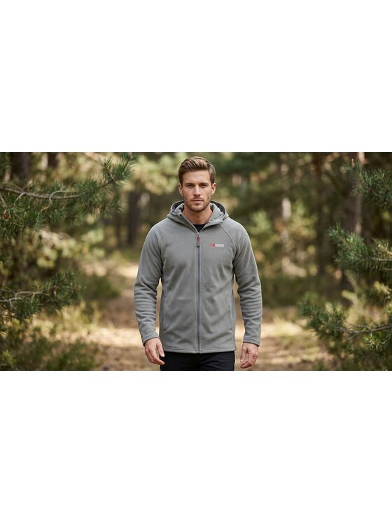 Geographical Norway Geographical Norway Polar WZ3331H/GN-DARK GREY Szary Reglan Fit