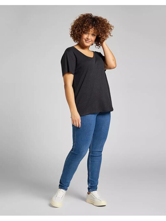Lee Lee Jeansy SCARLETT HIGH Niebieski Skinny Fit