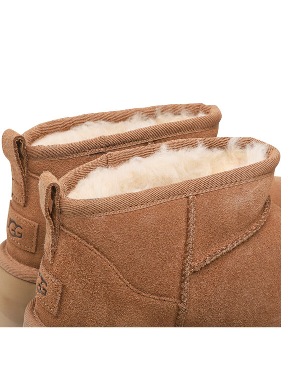 Ugg Ugg Sniega zābaki W Classic Ultra Mini Platform 1135092 Brūns