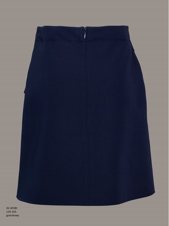 SLY SLY Spódnica 4S-303B Granatowy Comfortable Fit