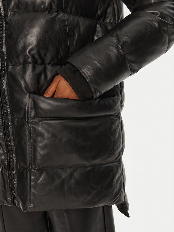 Serge Pariente Serge Pariente Puhovka Warm Girl Črna Relaxed Fit