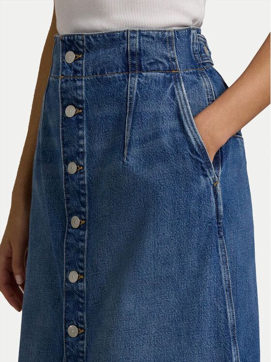 Polo Ralph Lauren Polo Ralph Lauren Jeans suknja 211959036001 Plava Regular Fit