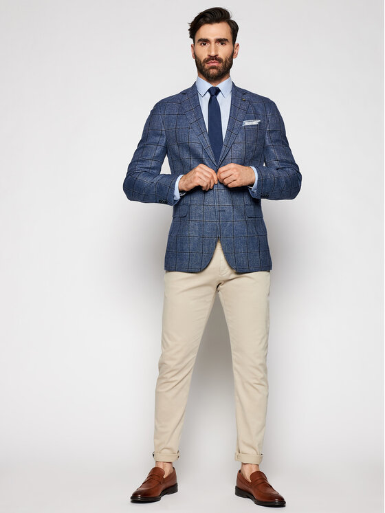 Camicia 1237-80 Blu Slim Fit