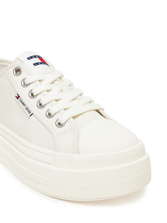 Tommy Jeans Tommy Jeans Snīkeri Tjw Foxing Flatform Lc EN0EN02736 Balts