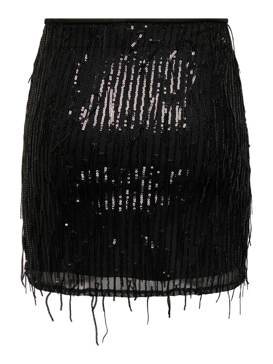 ONLY ONLY Spódnica mini 15305742 Czarny Regular Fit