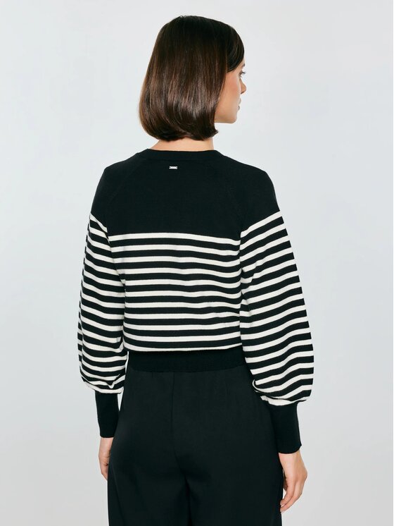 BIG STAR BIG STAR Kardigan SUZANA_906_160 Czarny Basic Fit