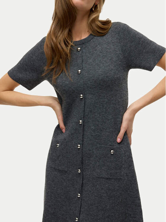 Vero Moda Vero Moda Úpletové šaty Johanna 10333908 Sivá Standard Fit