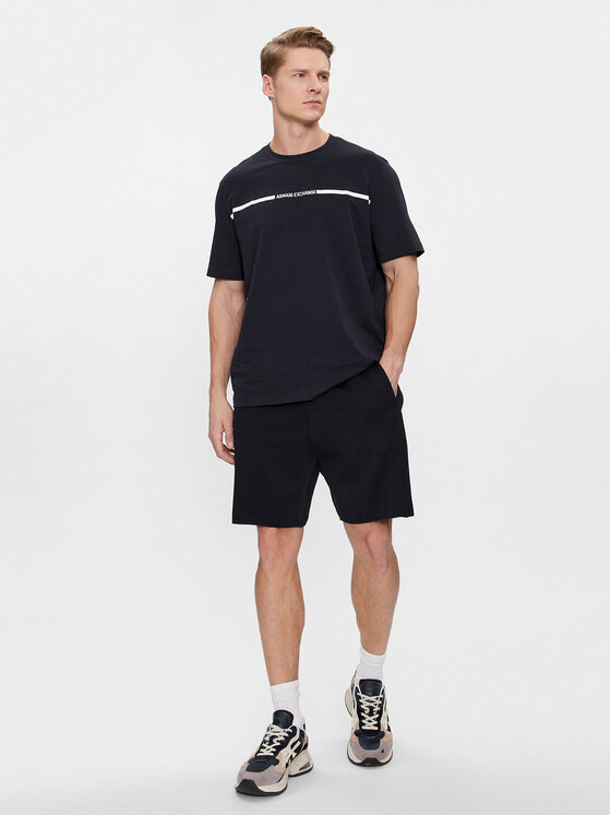 Armani Exchange Armani Exchange Sportovní kraťasy 3DZSLA ZJLGZ 1583 Tmavomodrá Regular Fit