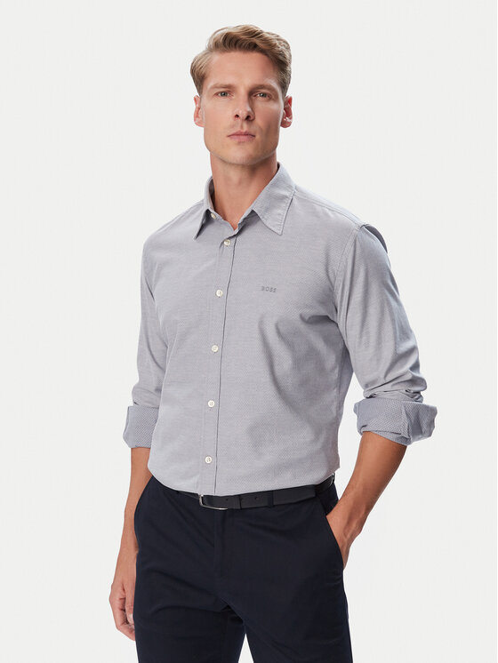 BOSS BOSS Koszula Relegant 6 M 50569606 Niebieski Regular Fit